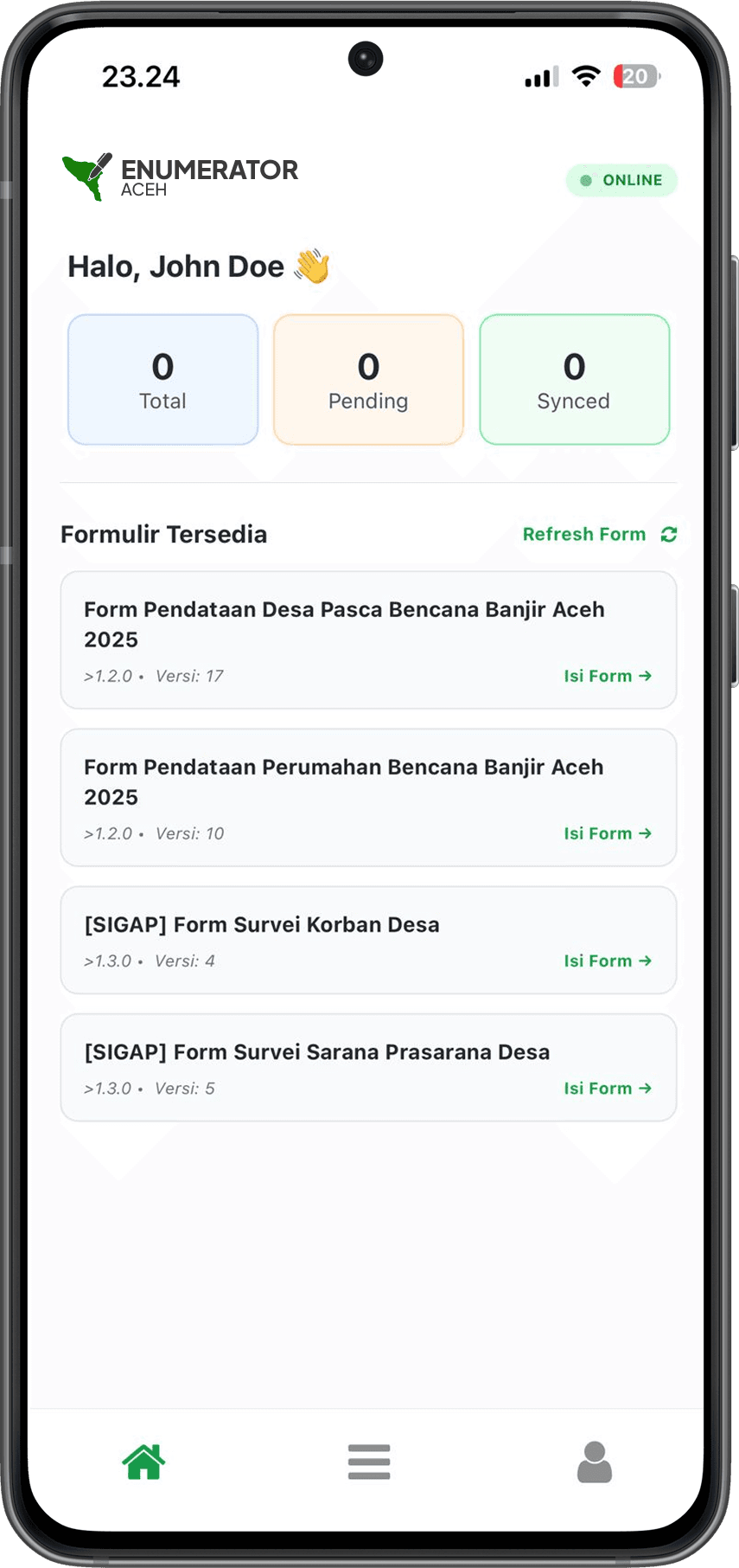 Mock Up Mobile Application